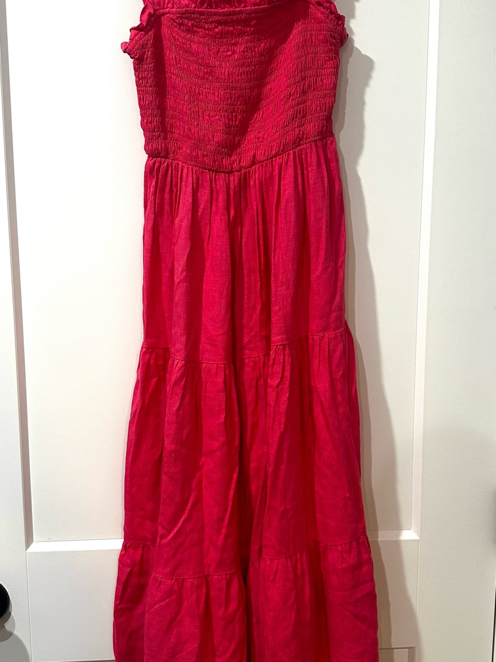 Copper Key Hot Pink Tiered Maxi Dress